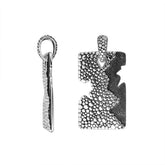 AP-9039-S Sterling Silver Beautiful Fancy Design Pendant With Plain Silver Jewelry Bali Designs Inc